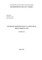 TESTIRANJE TEHNIČKIH SUSTAVA U ZAŠTITI BILJA PREMA NORMI EN 13790-II