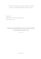 Samodostatnost Republike Hrvatske proizvodima  ključnih tržišta poljoprivrednih proizvoda