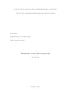 Ekonomska analiza proizvodnje soje