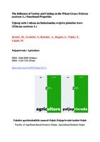 THE INFLUENCE OF VARIETY AND CUTTING ON THE WHEATGRASS (Triticum aestivum L.) FUNCTIONAL PROPERTIES