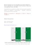 Weed Community in a Conventionally-Grown Olive Orchard Vs. Weed Community in Consociation with Pyrethrum (Tanacetum cinerariifolium (Trevir.) Sch. Bip.)