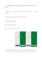 THE REMEDIATION OF AGRICULTURAL LAND CONTAMINATED BY HEAVY METALS