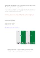 Seed quality and plantlet traits of perennial ryegrass after 5 years of seed storage at various temperatures