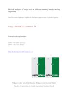 GROWTH ANALYSIS OF SUGAR BEET IN DIFFERENT SOWING DENSITY DURING VEGETATION