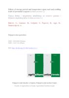 EFFECTS OF STORAGE PERIOD AND TEMPERATURE UPON SEED AND SEEDLING TRAITS OF PERENNIAL RYEGRASS (LOLIUM PERENNE L.)