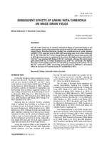 SUBSEQUENT EFFECTS OF LIMING WITH CARBOCALK ON MAIZE GRAIN YIELDS