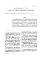 COMPARISON OF AL P AND OLSEN P TEST IN CALCAREOUS SOILS IN CROATIA