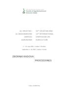 56. HRVATSKI I 16. MEĐUNARODNI SIMPOZIJ AGRONOMA: zbornik radova