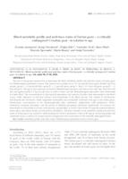 Blood metabolic profile and acid-base status of Istrian goats - a critically endangered Croatian goat - in relation to age