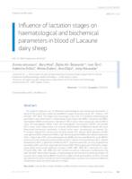 Influence of lactation stages on haematological and biochemical parameters in blood of Lacaune dairy sheep