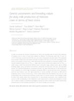 Genetic parameters and breeding values for daily milk production of Holstein cows in terms of heat stress
