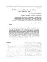 The differences in milkability, milk, and health traits in dairy cattle due to parity
