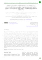 GREEN MANURING WITH CRIMSON CLOVER AS AN ALTERNATIVE TO MINERAL FERTILIZATION IN MAIZE PRODUCTION: ONE SEASON RESULTS FROM NORTHEAST CROATIA