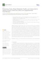 Production Traits, Blood Metabolic Profile, and Antioxidative Status of Dairy Goats Fed a Red Corn Supplemented Feed Mixture