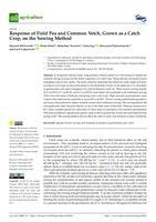 Response of Field Pea and Common Vetch, Grown as a Catch Crop, on the Sowing Method