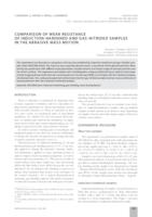 Comparison of wear resistance of induction-hardened and gas-nitrided samples in the abrasive mass motion