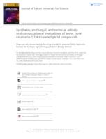 Synthesis, antifungal, antibacterial activity, and computational evaluations of some novel coumarin-1,2,4-triazole hybrid compounds