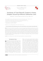 Variations of Total Phenolic Content in Honey Samples Caused by Different Calibration Lines