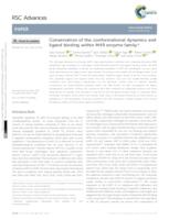 Conservation of the conformational dynamics and ligand binding within M49 enzyme family