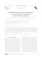 A Rapid Microwave Induced Synthesis of Isonicotinamide Derivatives and their Antifungal Activity