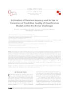 Estimation of Random Accuracy and its Use in Validation of Predictive Quality of Classification Models within Predictive Challenges