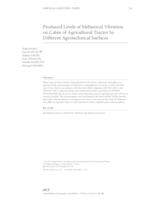 Produced Levels of Mehanical Vibration on Cabin of Agricultural Tractor by Different Agrotechnical Surfaces