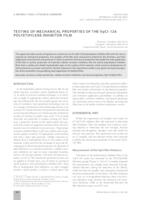 Testing of mechanical properties of the VpCI-126 polyethylene inhibitor film