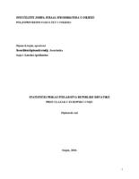 STATISTIČKI PRIKAZ PČELARSTVA REPUBLIKE HRVATSKE PRED ULAZAK U EUROPSKU UNIJU