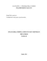 prikaz prve stranice dokumenta FINANCIJSKA TRŽIŠTA I INSTUTUCIJE U REPUBLICI HRVATSKOJ