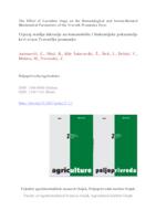 prikaz prve stranice dokumenta The Effect of Lactation Stage on the Hematological and Serum-Related Biochemical Parameters of the Travnik Pramenka Ewes