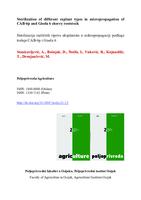 prikaz prve stranice dokumenta Sterilization of different explant types in micropropagation of CAB-6p and Gisela 6 cherry rootstock