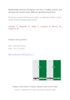 prikaz prve stranice dokumenta RELATIONSHIP BETWEEN EUROPEAN CORN BORER FEEDING ACTIVITY AND NITROGEN LEAF CONTENT UNDER DIFFERENT AGRICULTURAL PRACTICES