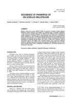 prikaz prve stranice dokumenta OCCURENCE OF PHOMOPSIS SP. ON ACHILLEA MILLEFOLIUM