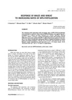 prikaz prve stranice dokumenta RESPONSE OF MAIZE AND WHEAT TO INCREASING RATES OF NPK-FERTILIZATION