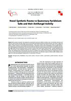 prikaz prve stranice dokumenta Novel Synthetic Routes to Quaternary Pyridinium Salts and their Antifungal Activity