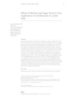 prikaz prve stranice dokumenta Effects of Biochar and Sugar Factory Lime Application on Soil Reaction in Acidic Soils