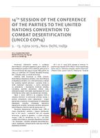 prikaz prve stranice dokumenta Pregled zbivanja: 14th session of the Conference of the Parties to the United nations Convention to Combat Desertification (UNCCD COP14) 2. - 13. rujna 2019., New Delhi, Indija