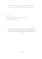 prikaz prve stranice dokumenta Utjecaj Agroklastera Vukovarsko-srijemske županije udruživanje i razvoj malih poljoprivrednih gospodarstava